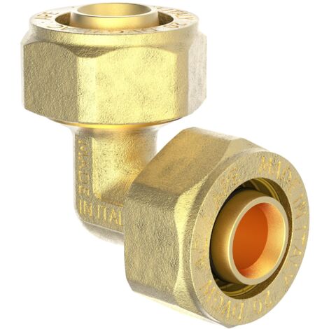 MS Winkel 90°, blank, 16 mm, Klemmfitting für MSVR