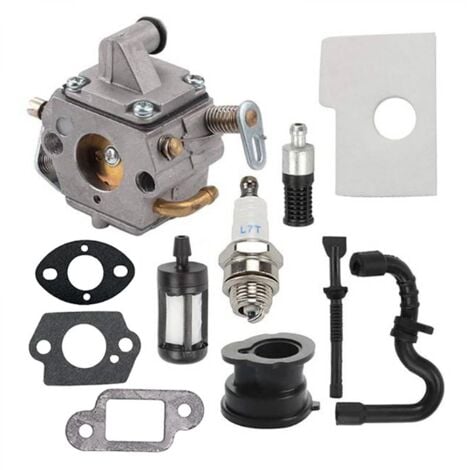 PARYOU MS170 MS180 C1Q-S57A Carburateur Kit pour STIHL 017 018 MS 170 180 180C MS170 MS180 MS170C MS180C Tronçonneuse/Tondeuses à gazon avec filtre à air Tune Up Kit