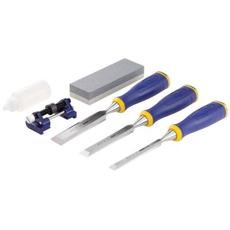 AUTRES IRWIN® Marples® MS500 ProTouch™ All-Purpose Chisel Set, 3 Piece + Sharpening Kit MARS500S3SS