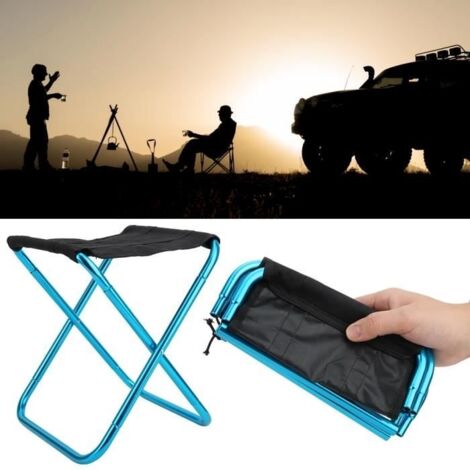 MSA Mini Tabouret Pliant Extérieur Portable Camping En Alliage D'Aluminium Chaise Pliable Pour La Pêche Escalade Barbecue
