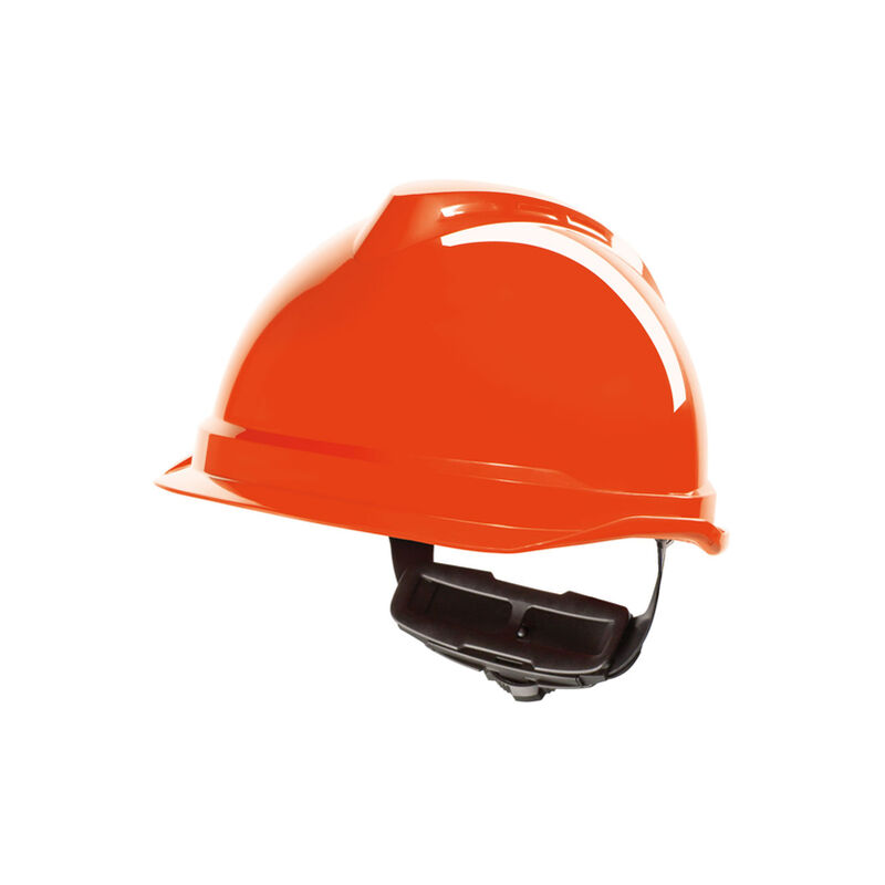 MSA - v-gard 520 peakless safety helmet hi vis orange - Hi Vis Orange - Hi Vis Orange