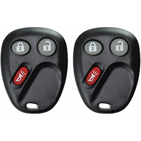 MSBD - 2 pieces cle de voiture telecommandee porte-cles de remplacement pour Cadillac/Chevrolet/GMC/Hummer/Torrent, modele : 19