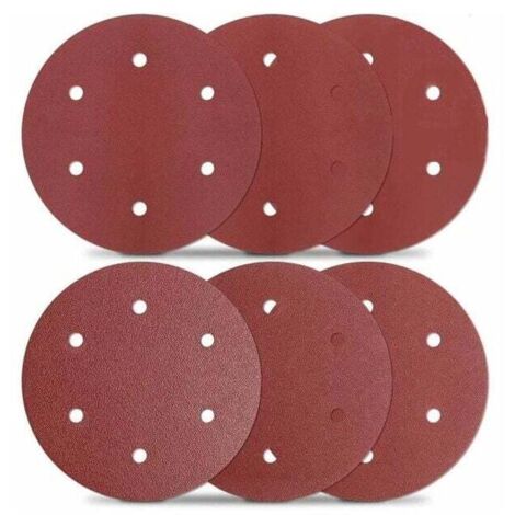 MSBD 9-Inch/225mm 30PCS disques de ponçage à 6 trous pour ponceuse de cloison sèche - ASD5A