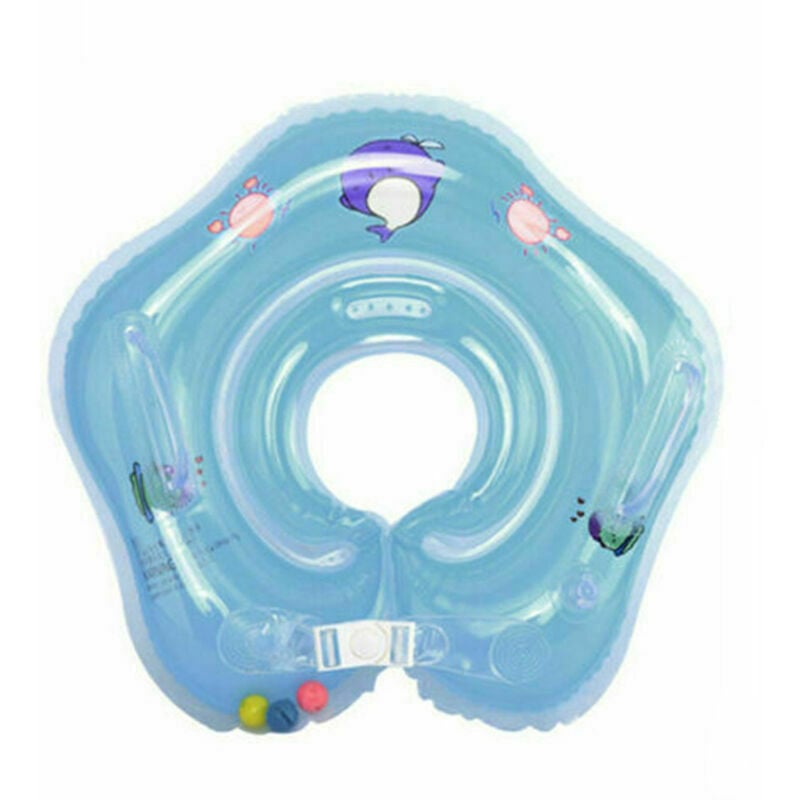 Anneau de natation pour bebe gonflable bebe nourrisson bambin bain douche cou anneau collier jouets flotteur anneau de securite aides de