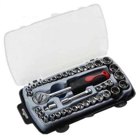 MSBD Boîte à outils de réparation de moto, Automobile, maison, ensemble de douilles Torx, Kit de tournevis à manches, 40 pièces