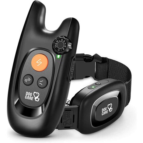 MSBD Collier de dressage pour chien - Collier de charge électrique étanche, 10 niveaux statiques réglables/3 modes Noir.