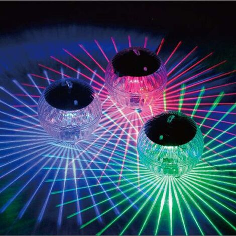 MSBD jardin piscine Lampe solaire flottante à changement de couleur Magic Ball - Lumière solaire pour bassin de piscine (lumière colorée)