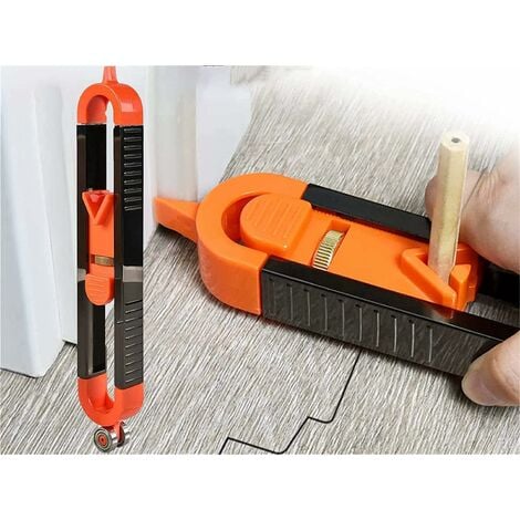 MSBD Jauge de contour, avec verrouillage, jauge de contour, avec verrou réglable, cadeaux pour le travail du bois, outils indispensables pour les bricoleurs.
