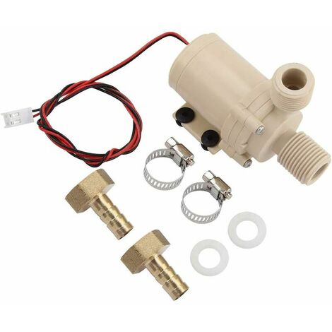 MSBD Pompe à eau solaire de CC 12V, pompe de circulation d'eau chaude/de refroidissement