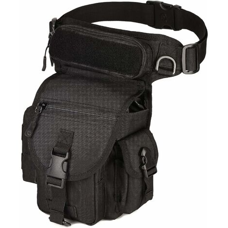 MSBD Sac de Jambe Imperméable Tactique Militaire Sac Banane de Multifonction pour Outils Sac de Cuisse à l'Air Libre