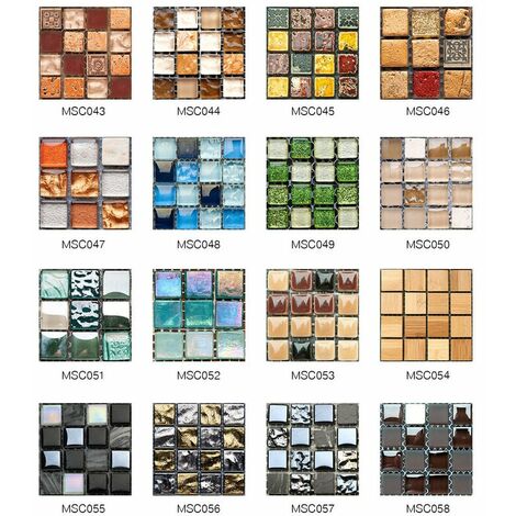Msc057 Mosaïque Autocollant Carrelage Décoration De La Maison Bricolage Autocollant Mural Étanche Autocollant De Sol