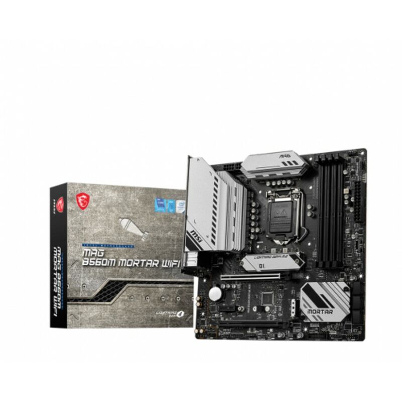 

MSI Placa Base MSI MAG B560M MORTAR WIFI mATX LGA1200