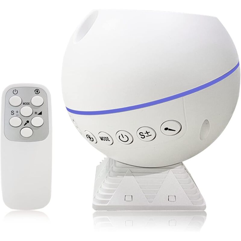 Projecteur Ciel Etoile, Veilleuse etoile projection, Projecteur Galaxie LED Nébuleuse Ciel Étoilé Nuage Lune avec Télécommande, 10 Modes Colorés pour