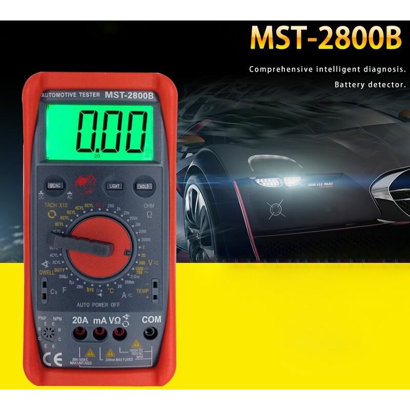 

2800B Multímetro Digital Inteligente con Pantalla LCD Grande - MST