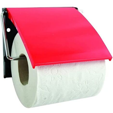MSV 141911 Supporto per Carta igienica in polistirene, Rosso, 30 x 20 x 15 cm