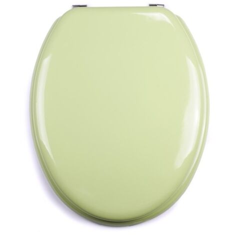 Abattant WC MDF Charnière Inox blanc