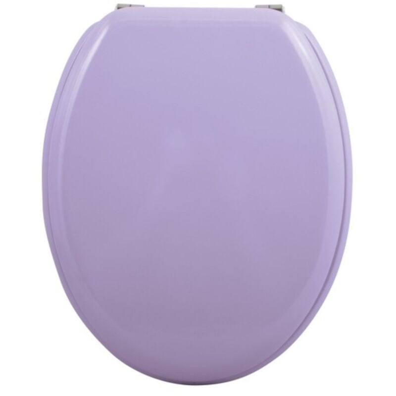 MSV - Abattant wc mdf cleo Lavande - Charnières Inox