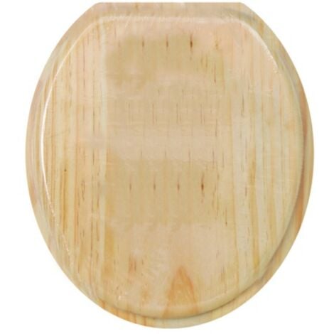 MSV Abattant Wc MDF en décor Pin Beige - Charnières PS
