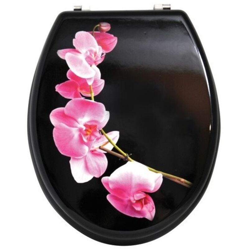 MSV - Abattant wc mdf Lanyu - Charnières Inox