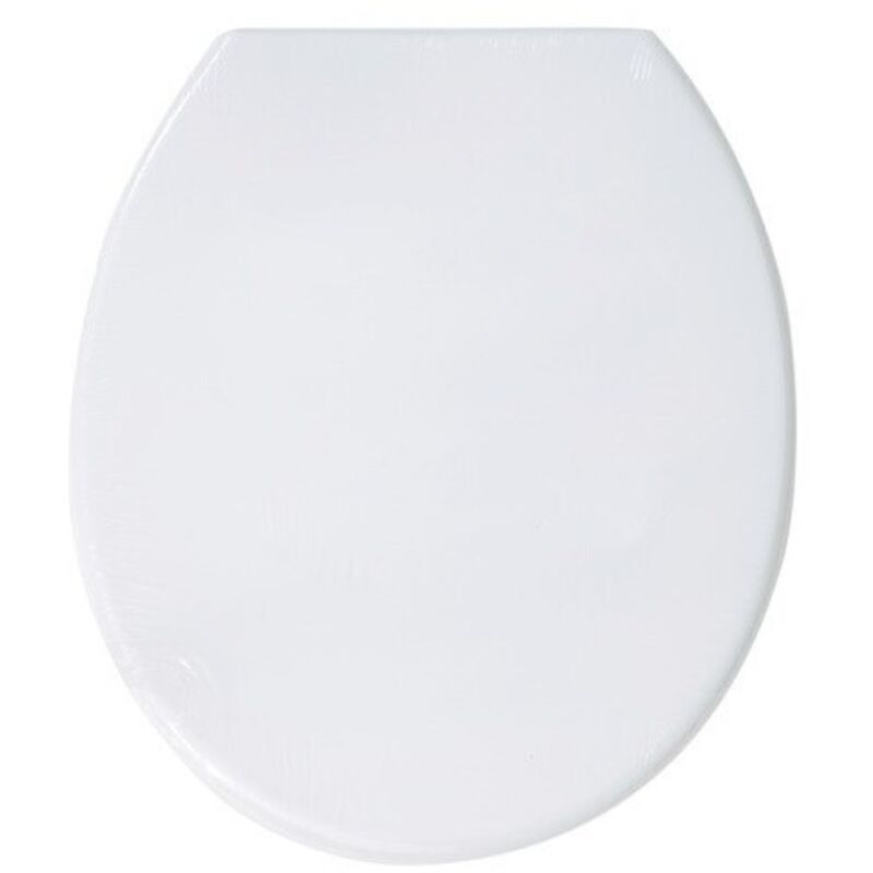 MSV - Abattant wc Blanc - Charnières Inox