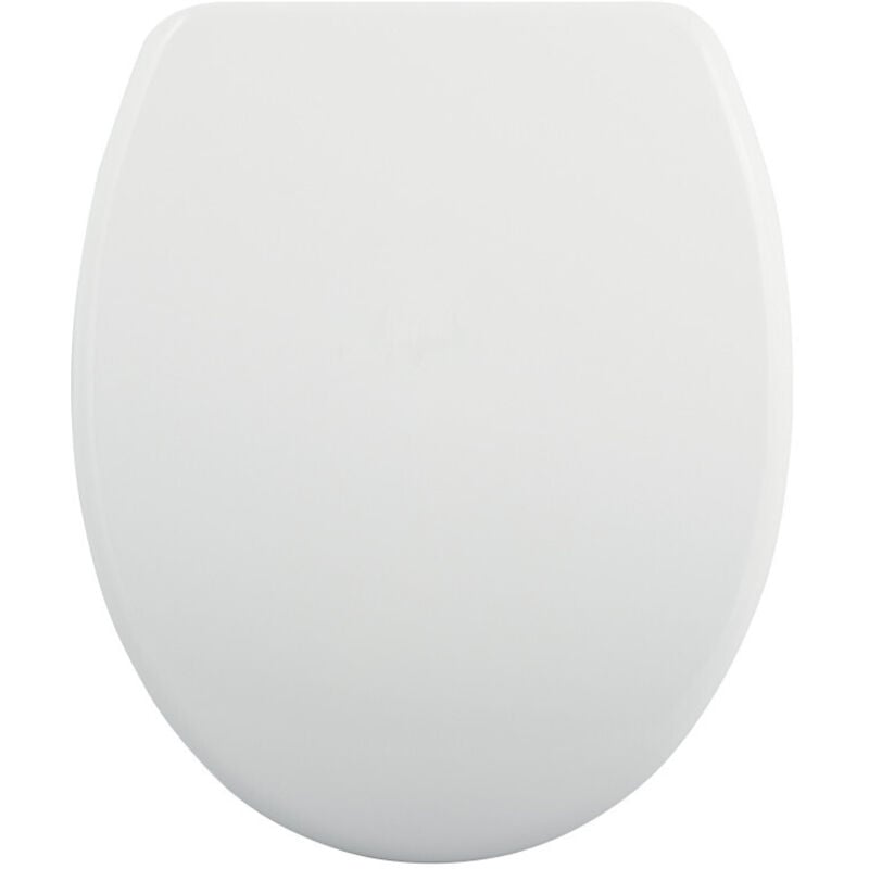 MSV - Abattant wc Thermo Dur easy clean Blanc - Charnières Inox