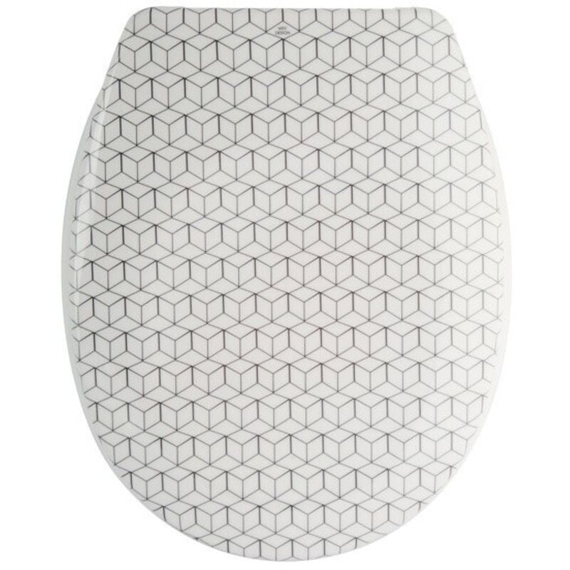 MSV - Abattant wc Thermo Dur mozaik Beige - Charnières ps