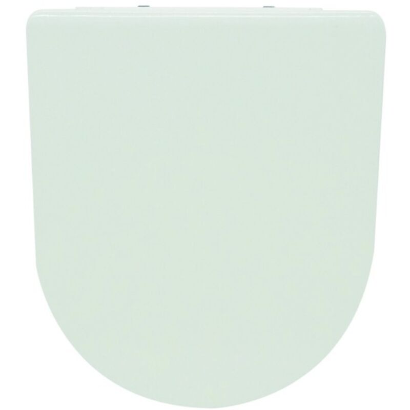 MSV - Abattant wc Thermo-dur slim Blanc - Charnières Inox