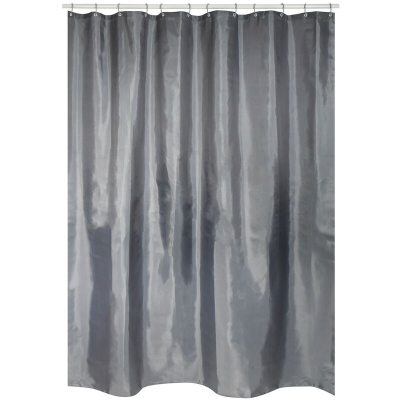100 Anthrazit Polyester Polyester Badvorhang  - Onlineshop ManoMano
