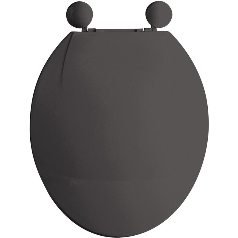 

Asiento WC, Color Gris con bisagras de plástico - MSV.