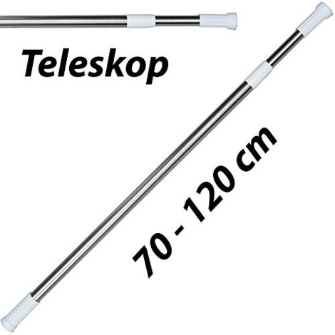 Barre di tenda – Set Soria doppio supporto Largo 3 metros acciaio INOX