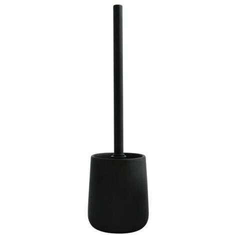 MSV Brosse Wc avec support Céramique MAONIE Noir Mat