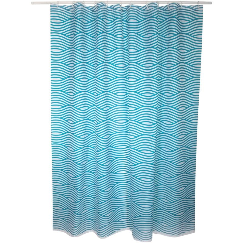 

Cortina de ducha MSV Azule Wave 180cm - Bleu