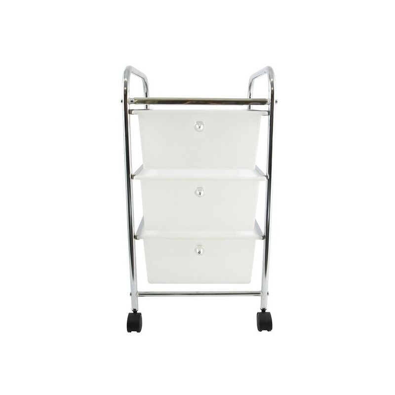 Meuble Desserte de salle de bain 3 titoirs en Acier MSV