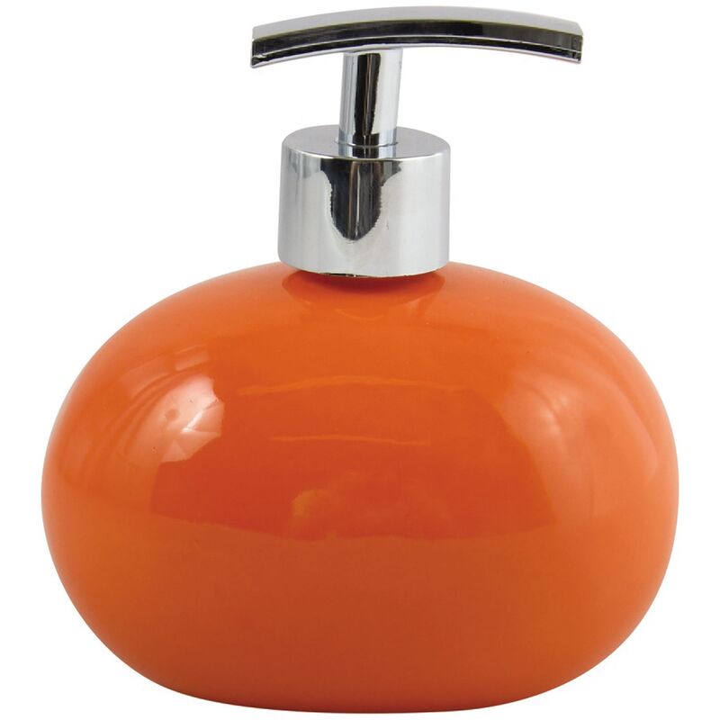 

MSV - Dispensador de jabón de cerámica, color naranja