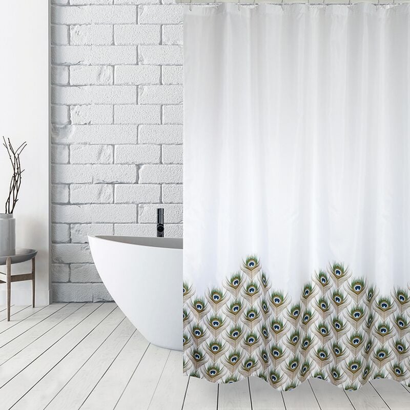 

Cortina de ducha MSV pavo real multicolor 180cm - Multicolore