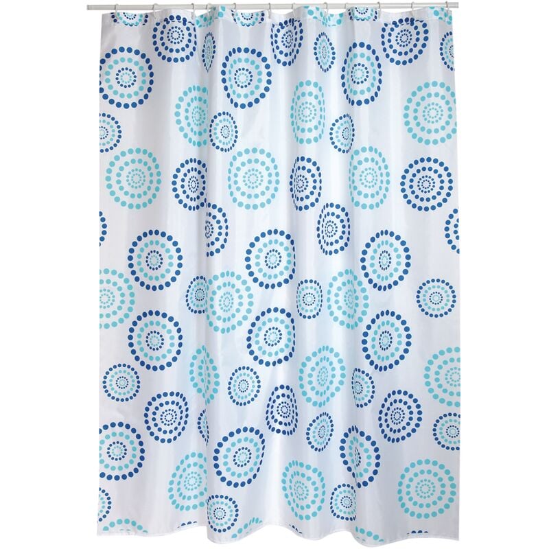 

M S V - Cortina de ducha MSV puntos azules 180cm - Bleu