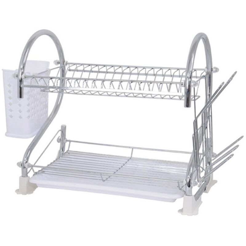 Egouttoir à vaisselle en Acier Chromé MSV