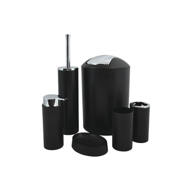 MSV - Ensemble 6 accessoires pp hannah 6 pièces Noir mat
