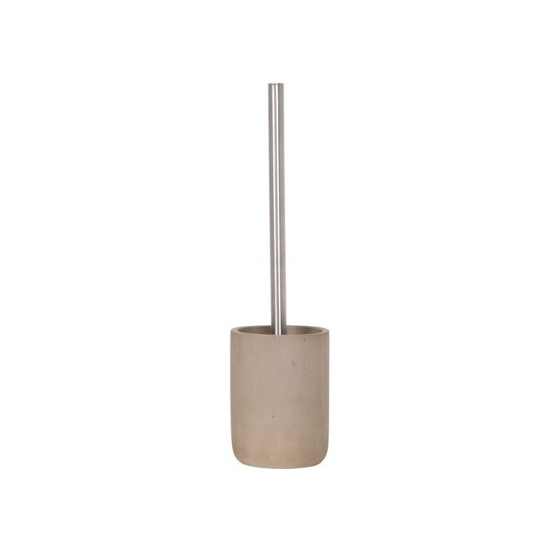 

M S V - MSV Escobilla de baño con soporte Cemento Brasilia Gris - Gris