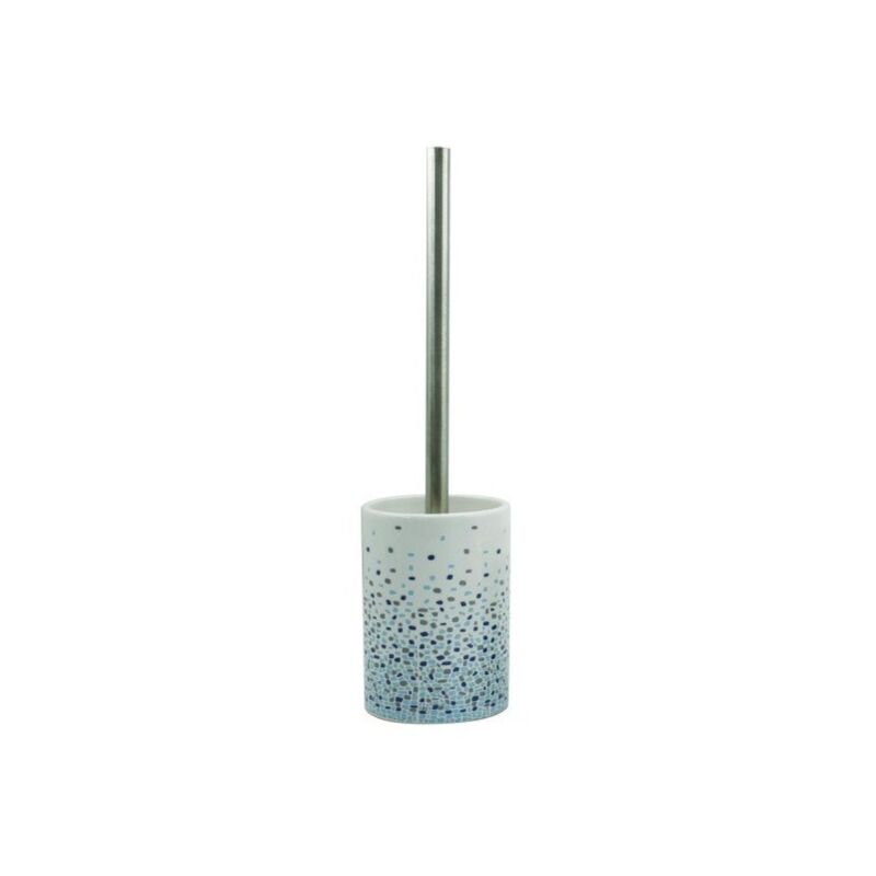 

M S V - MSV Escobilla de baño con soporte Cerámica BREST Azul - Azul