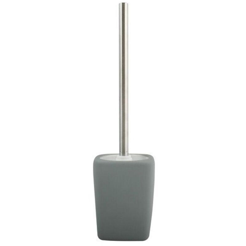 

M S V - MSV Escobilla de baño con soporte Cerámica HAITI Gris - Gris