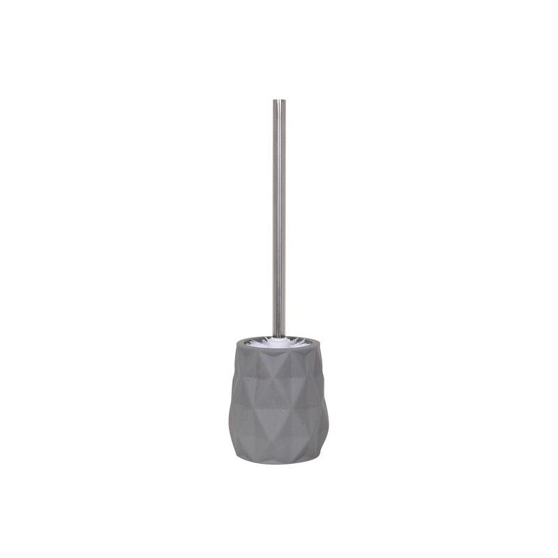 

M S V - MSV Escobilla de baño con soporte Cerámica Louxor Gris - Gris