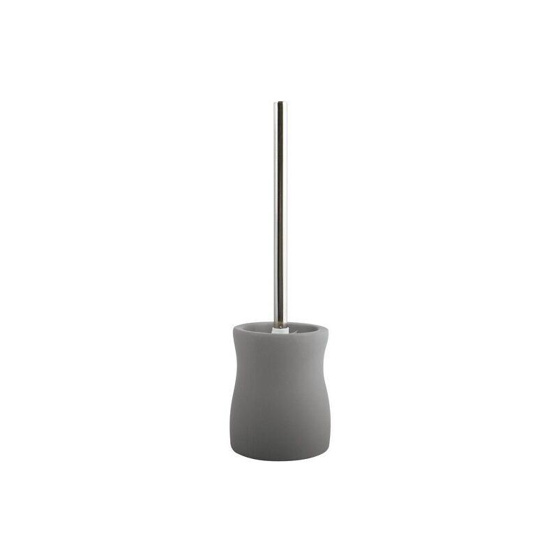 

M S V - MSV Escobilla de baño con soporte Cerámica PALMA Gris - Gris