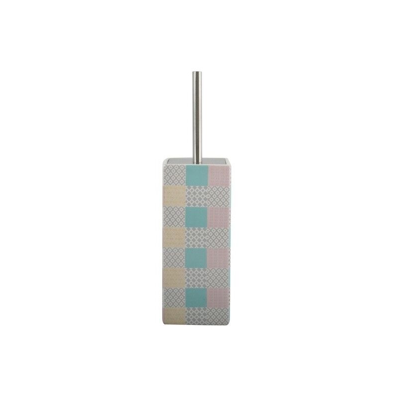 

M S V - MSV Escobilla de baño con soporte Cerámica Rosa - Rosa