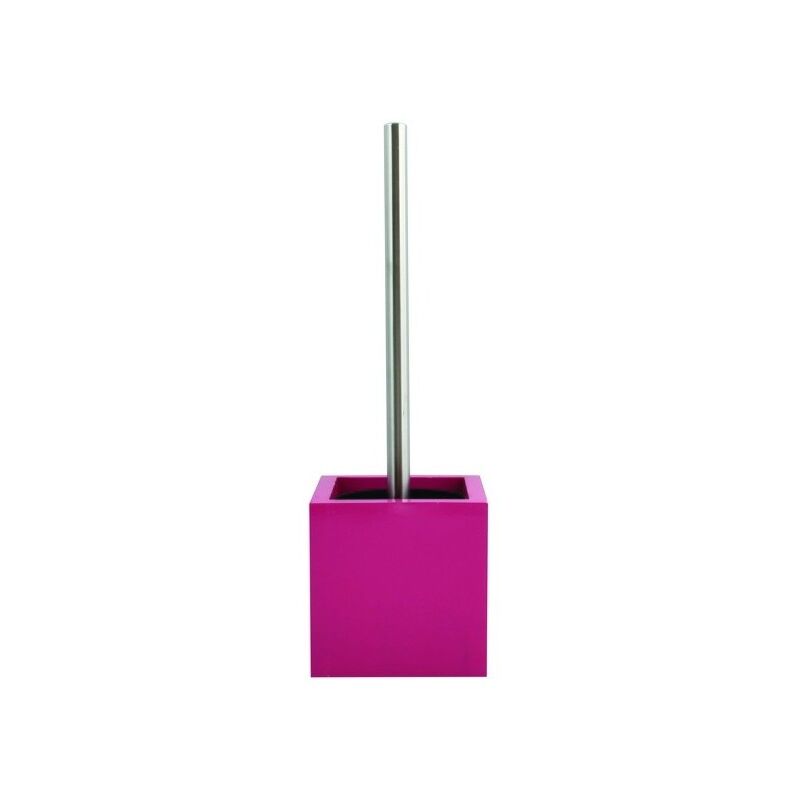 

M S V - MSV Escobilla de baño con soporte MDF & Acero Inoxidable Fucsia - Fucsia