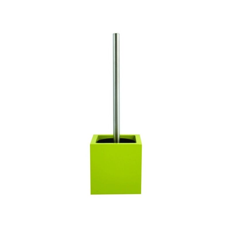 

M S V - MSV Escobilla de baño con soporte MDF & Acero Inoxidable Verde - Verde