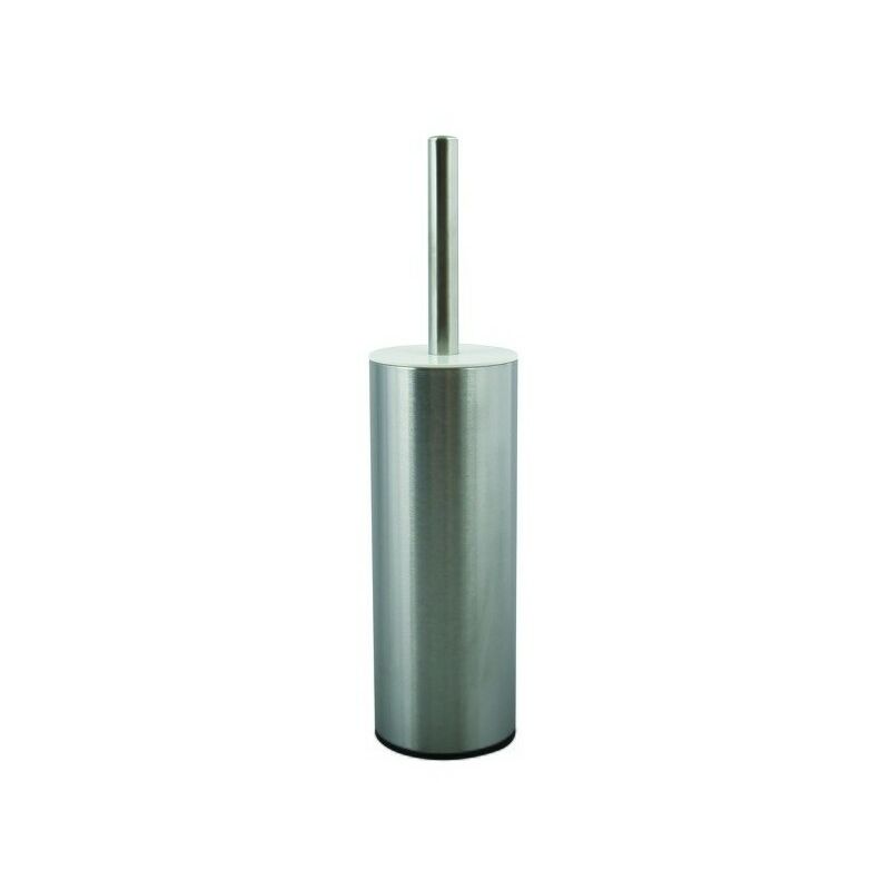 

M S V - MSV Escobilla de baño con soporte Acero Inoxidable UNNA Blanco - Blanco