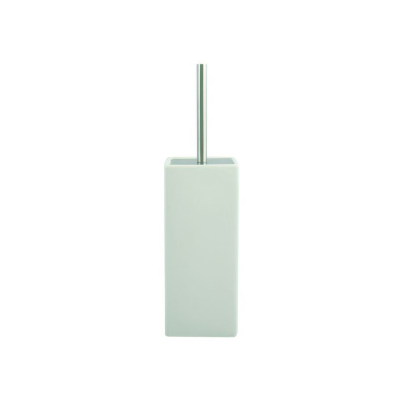 

M S V - MSV Escobilla de baño con soporte Cerámica & Acero Inoxidable MAHE Blanco - Blanco