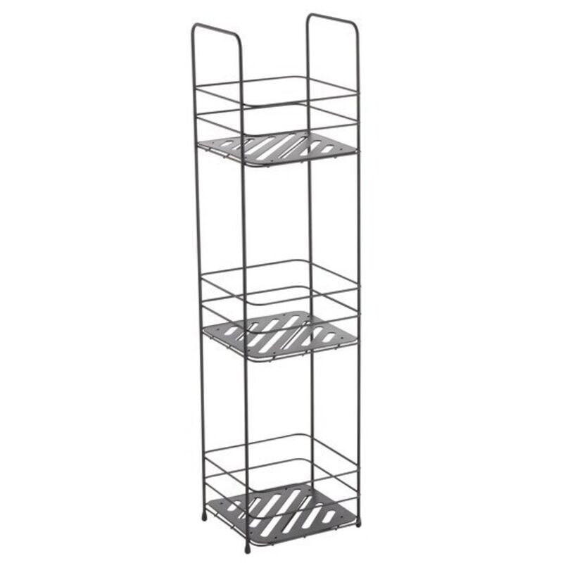 Etagère 3 niveaux kery Acier Noir mat MSV