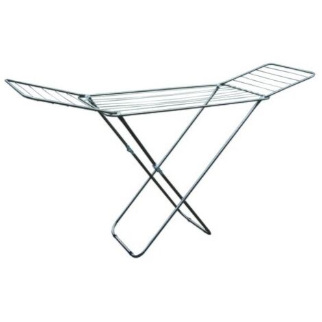 MSV Etendoir à linge à ailes en Inox 18M Gris - Gris